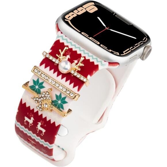 NEW Christmas Apple Watch Band with Charms - Picture 2 of 4